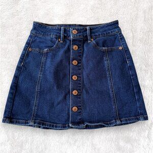 American Eagle Denim Mini Skirt | Dark Wash | Size 0